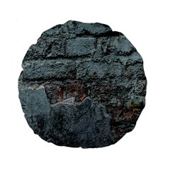 Concrete Wall                  Standard 15  Premium Flano Round Cushion by LalyLauraFLM