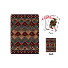 Knitted Pattern Playing Cards (mini)  by BangZart