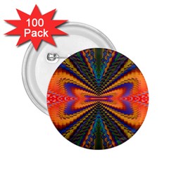 Casanova Abstract Art Colors Cool Druffix Flower Freaky Trippy 2 25  Buttons (100 Pack)  by BangZart