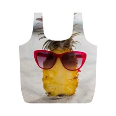 Pineapple With Sunglasses Full Print Recycle Bags (m)  by LimeGreenFlamingo