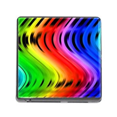 Colorful Vertical Lines Memory Card Reader (square) by BangZart
