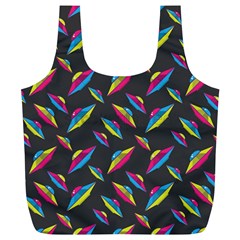 Alien Patterns Vector Graphic Full Print Recycle Bags (l)  by BangZart