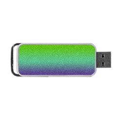 Metallic Rainbow Glitter Texture Portable Usb Flash (two Sides) by paulaoliveiradesign