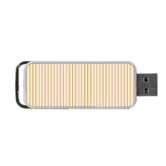 Stripes Pink And Green  Line Pattern Portable Usb Flash (one Side) by paulaoliveiradesign