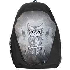 Wonderful Owl, Mandala Design Backpack Bag by FantasyWorld7