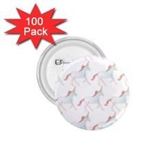 Unicorn Pattern 1 75  Buttons (100 Pack)  by paulaoliveiradesign