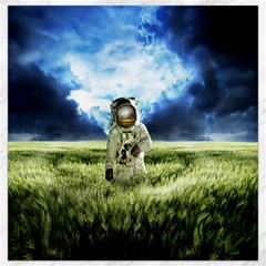 Astronaut Canvas 16  X 16   by BangZart