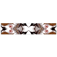 Art Traditional Batik Flower Pattern Flano Scarf (small) by BangZart