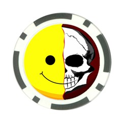 Skull Behind Your Smile Poker Chip Card Guard by BangZart