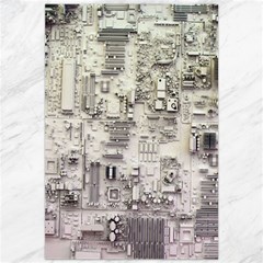 White Technology Circuit Board Electronic Computer Canvas 20  X 30   by BangZart