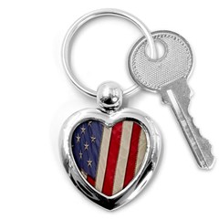 Usa Flag Key Chains (heart)  by BangZart
