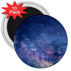 Galaxy Nebula Astro Stars Space 3  Magnets (10 Pack)  by paulaoliveiradesign