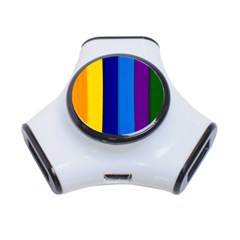 Paper Rainbow Colorful Colors 3-port Usb Hub by paulaoliveiradesign
