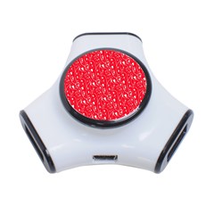 Heart Pattern 3-port Usb Hub by BangZart