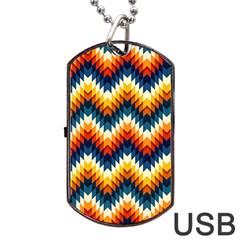The Amazing Pattern Library Dog Tag Usb Flash (one Side) by BangZart