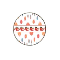Strawberries Hat Clip Ball Marker (4 Pack) by SuperPatterns