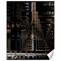 Blacktechnology Circuit Board Electronic Computer Canvas 11  X 14   by BangZart