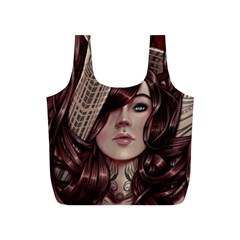 Beautiful Women Fantasy Art Full Print Recycle Bags (s)  by BangZart