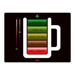 Black Energy Battery Life Double Sided Flano Blanket (mini)  by BangZart