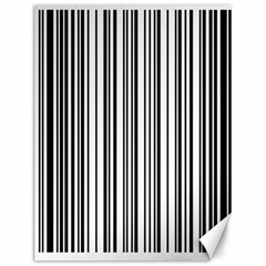 Barcode Pattern Canvas 12  X 16   by BangZart