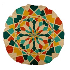 Summer Festival Large 18  Premium Round Cushions by linceazul