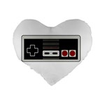 Video Game Controller 80s Standard 16  Premium Flano Heart Shape Cushions Back