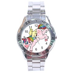 Unicorn Arociris Raimbow Magic Stainless Steel Analogue Watch by Nexatart