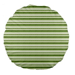 Spring Stripes Large 18  Premium Flano Round Cushions by designworld65