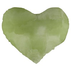 Ombre Large 19  Premium Flano Heart Shape Cushions by ValentinaDesign
