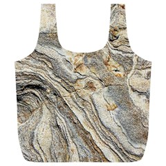 Background Structure Abstract Grain Marble Texture Full Print Recycle Bags (l)  by Nexatart