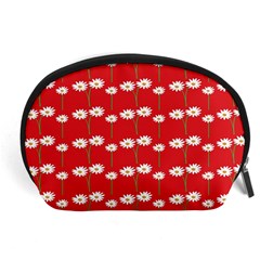 Sunflower Red Star Beauty Flower Floral Accessory Pouches (large)  by Mariart