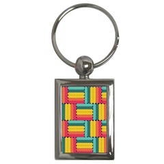 Soft Spheres Pattern Key Chains (rectangle)  by linceazul