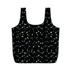 Splatter Abstract Dark Pattern Full Print Recycle Bags (m)  by dflcprints