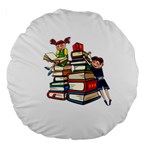 Back to school Large 18  Premium Round Cushions Back