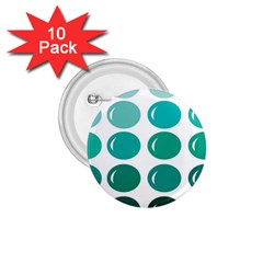 Bubbel Balloon Shades Teal 1 75  Buttons (10 Pack) by Mariart