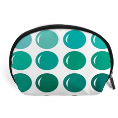 Bubbel Balloon Shades Teal Accessory Pouches (large)  by Mariart