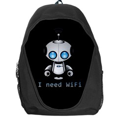 Cute Robot Backpack Bag by Valentinaart