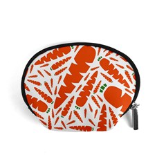 Carrots Fruit Vegetable Orange Accessory Pouches (small)  by Mariart