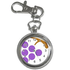 Fruit Grape Purple Key Chain Watches by Mariart