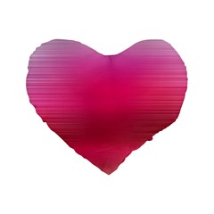 Line Pink Space Sexy Rainbow Standard 16  Premium Heart Shape Cushions by Mariart