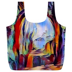 Abstract Tunnel Full Print Recycle Bags (l)  by NouveauDesign