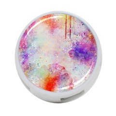Watercolor Galaxy Purple Pattern 4-port Usb Hub (one Side) by paulaoliveiradesign
