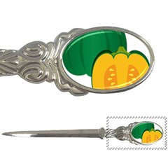 Pumpkin Peppers Green Yellow Letter Openers by Mariart