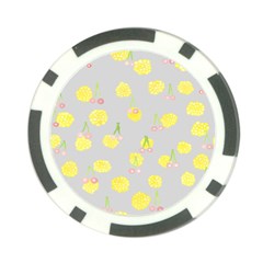 Cute Fruit Cerry Yellow Green Pink Poker Chip Card Guard by Mariart