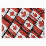 Canadian Flag Motif Pattern Large Glasses Cloth (2-Side) Back