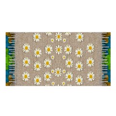 Star Fall Of Fantasy Flowers On Pearl Lace Satin Shawl by pepitasart