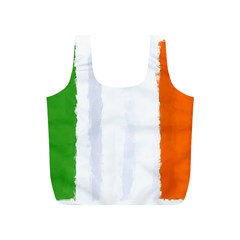Flag Ireland, Banner Watercolor Painting Art Full Print Recycle Bags (s)  by picsaspassion