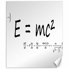 E=mc2 Formula Physics Relativity Canvas 20  X 24   by picsaspassion