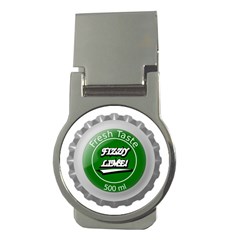 Fresh Taste Fizzy Lime Bottle Cap Money Clips (round)  by Celenk