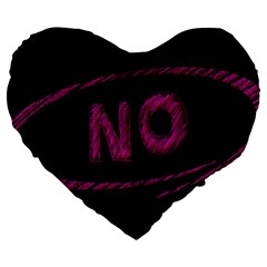 No Cancellation Rejection Large 19  Premium Heart Shape Cushions by Celenk